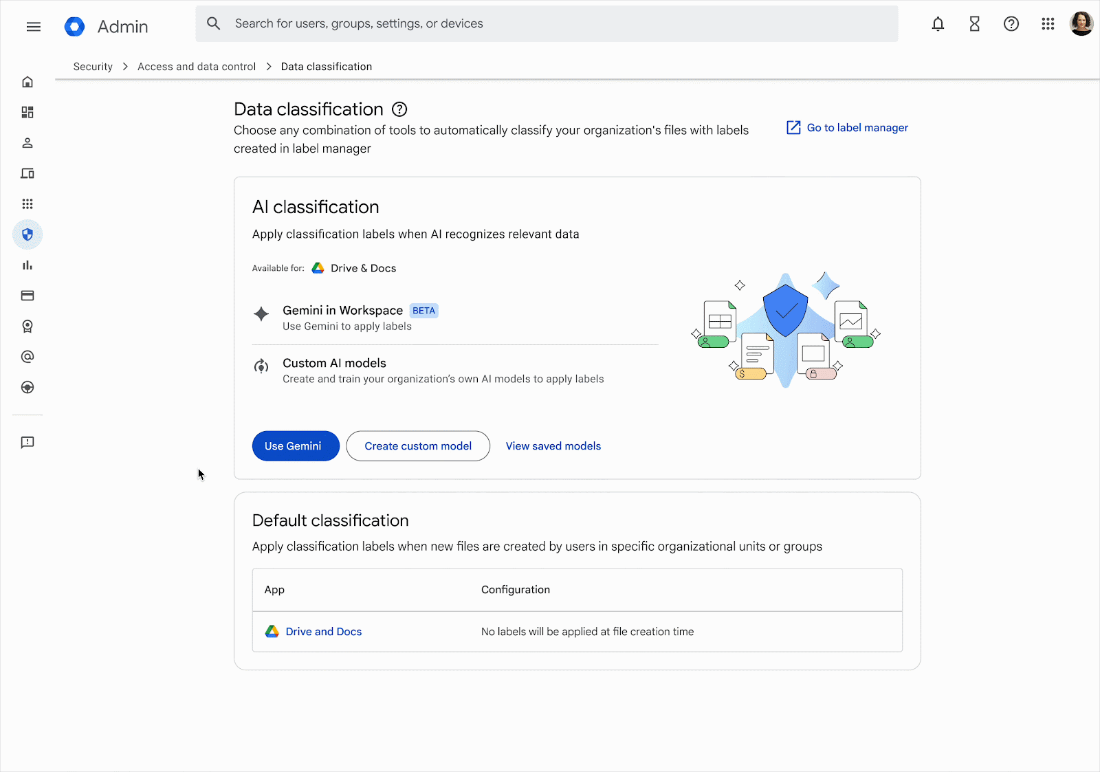 Gemini-based data classification in Google Drive is now available in open beta